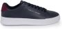 Tommy Jeans Leren Sneakers Herfst Winter Collectie Blue Heren - Thumbnail 1