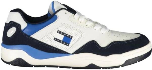 Tommy Hilfiger Blauwe Polyester Sneaker met Contrastdetails Multicolor Heren