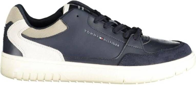 Tommy Hilfiger Blauwe Polyester Sneaker met Modern Ontwerp Blue Heren