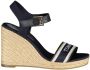 Tommy Hilfiger Sleehaksandaaltjes WEBBING WEDGE SANDAL zomerschoen sandaal keilhak met verstelbare gesp - Thumbnail 1