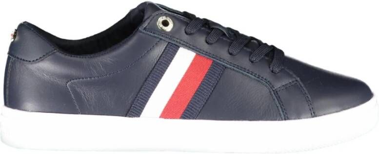 Tommy Hilfiger Blauwe Sneakers met Contrasterende Details Blauw Dames