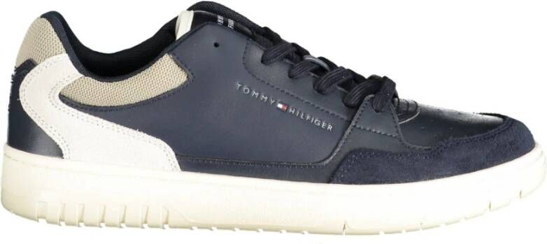 Tommy Hilfiger Blauwe Sportieve Veterschoenen met Contrastdetails Blue Heren