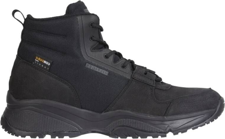 Tommy Hilfiger Sneakers OUTDOOR LEATHER BOOT CORDURA met doorgestikte schachtrand