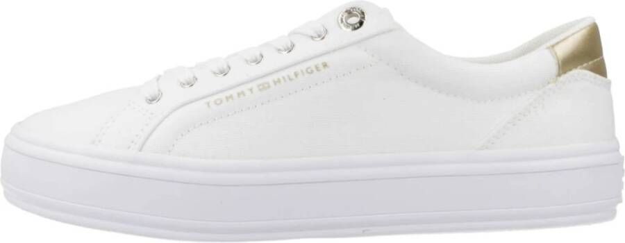 TOMMY HILFIGER Lage Sneakers Dames Essential Vulc Maat: 36 Materiaal: Canvas Kleur: Wit