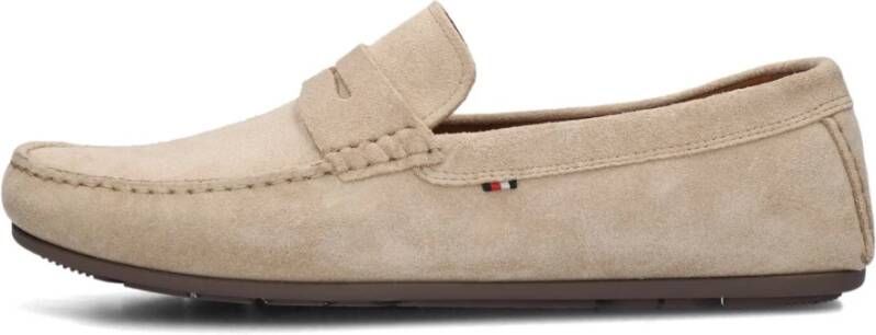 Tommy Hilfiger Casual Driver Loafers in Zand Beige Heren