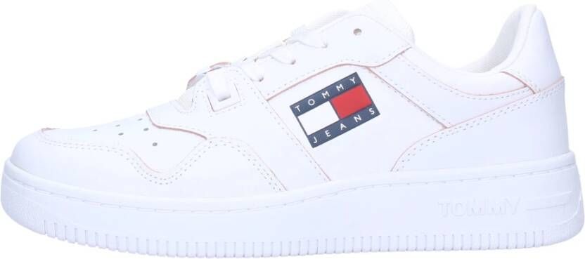 Tommy Hilfiger Casual Sneakers met Verfijnde Logozool White Dames