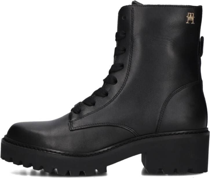 Tommy Hilfiger Chic Mid Heel Dameslaarzen Black Dames