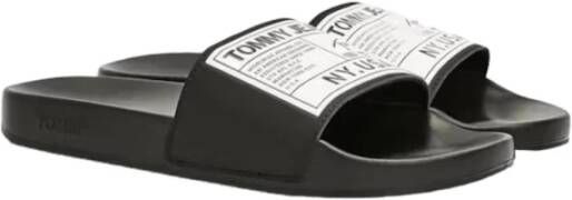 Tommy Hilfiger Comfortabele Pantoffels voor Dagelijks Gebruik Black Heren