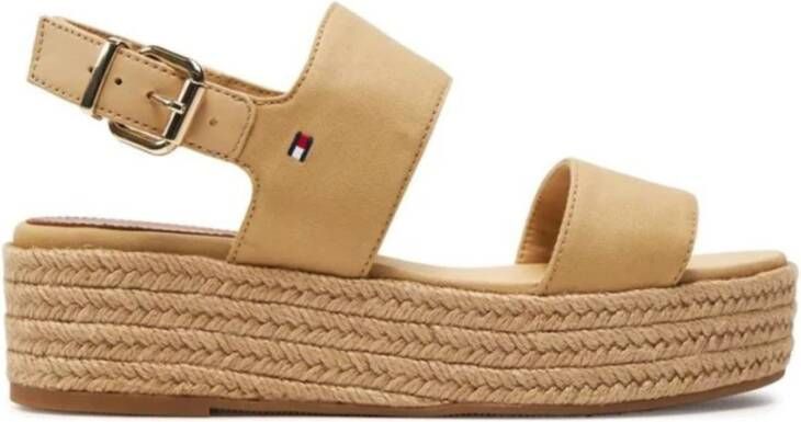 Tommy Hilfiger Dames Sleehak Sandalen Brown Dames