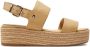 Tommy Hilfiger Beige Mid Wedge Espadrilles Sandal Beige Dames - Thumbnail 15