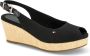 Tommy Hilfiger Elegante Espadrilles Sling-back Sandalen Black Dames - Thumbnail 1