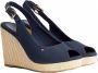 Tommy Hilfiger Sleehaksandaaltjes TOMMY WEBBING LOW WEDGE SANDAL met opvallende logo - Thumbnail 8