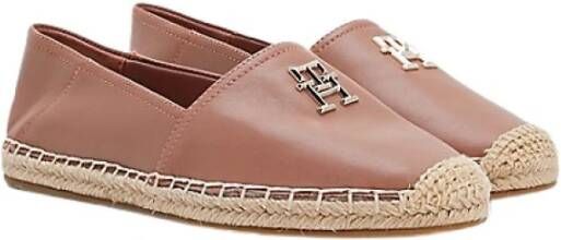 Tommy Hilfiger Essential Lederen Espadrille Brown Dames