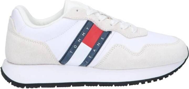 TOMMY JEANS Sneakers met sleehak TJW EVA RUNNER MAT MIX ESS vrijetijdsschoen halfschoen veterschoen met zijlogo-vlag