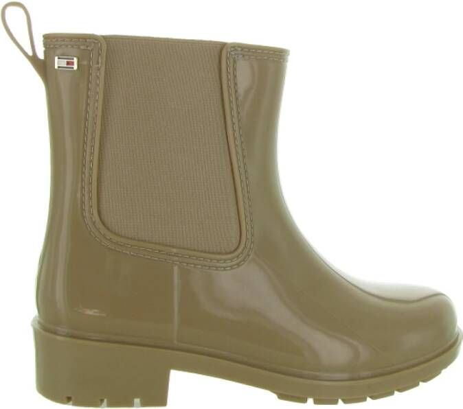 Tommy Hilfiger Flag Rainboot Green Dames