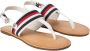 Tommy Hilfiger Sandalen FLAT SANDAL CORPORATE met strepen in tommy-kleuren - Thumbnail 5