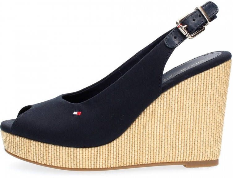 Tommy Hilfiger Fw0Fw04789 Wedge Shoes Women Blu