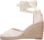 TOMMY HILFIGER Espadrilles Dames Closed Toe Wedge Monogram W Maat: 41 Materiaal: Canvas Kleur: Wit - Thumbnail 3