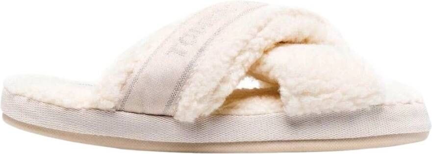 Tommy Hilfiger Glanzende Webbing Home Slipper Geel Dames