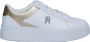 Tommy Hilfiger Polyester Vetersneaker Met Contrasterende Details En Sleehakzool - Thumbnail 17