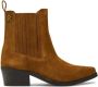 Tommy Hilfiger Western Style Suède Cowboy Laarzen Brown Dames - Thumbnail 10