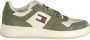 Tommy Hilfiger Groene Heren Sportschoenen met Contrastdetails Green Heren - Thumbnail 1