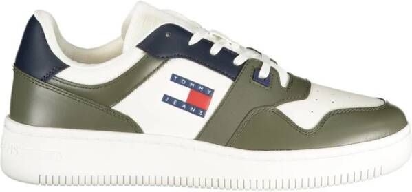 Tommy Hilfiger Groene Polyester Sneaker Multicolor Heren