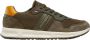 Tommy Hilfiger Groene Textiel PU Leren Sneakers Green Heren - Thumbnail 1