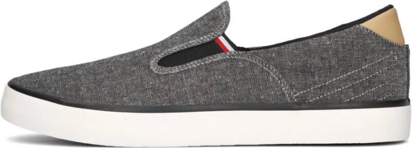 Tommy Hilfiger Heren Instappers Chambray Stijl Black Heren