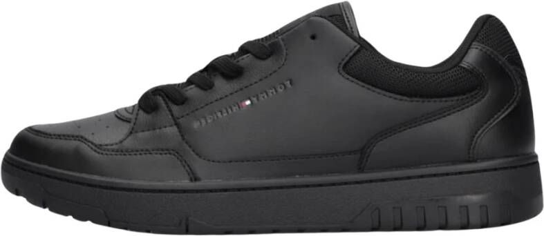 Tommy Hilfiger Sneakers TH BASKET CORE LEATHER ESS met gepolsterde schaprand vrijetijdsschoen halve schoen veterschoen