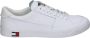 Tommy Jeans Witte Leren Lage Sneakers White Heren - Thumbnail 1