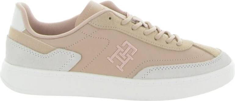 Tommy Hilfiger Heritage Court Sneaker Nude Beige Dames