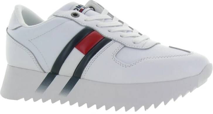 Tommy Hilfiger Hoge Cleated Sneakers White Heren