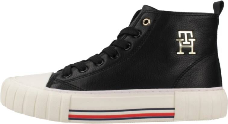 Tommy Hilfiger Hoge Top Lace-Up Sneaker Black Heren