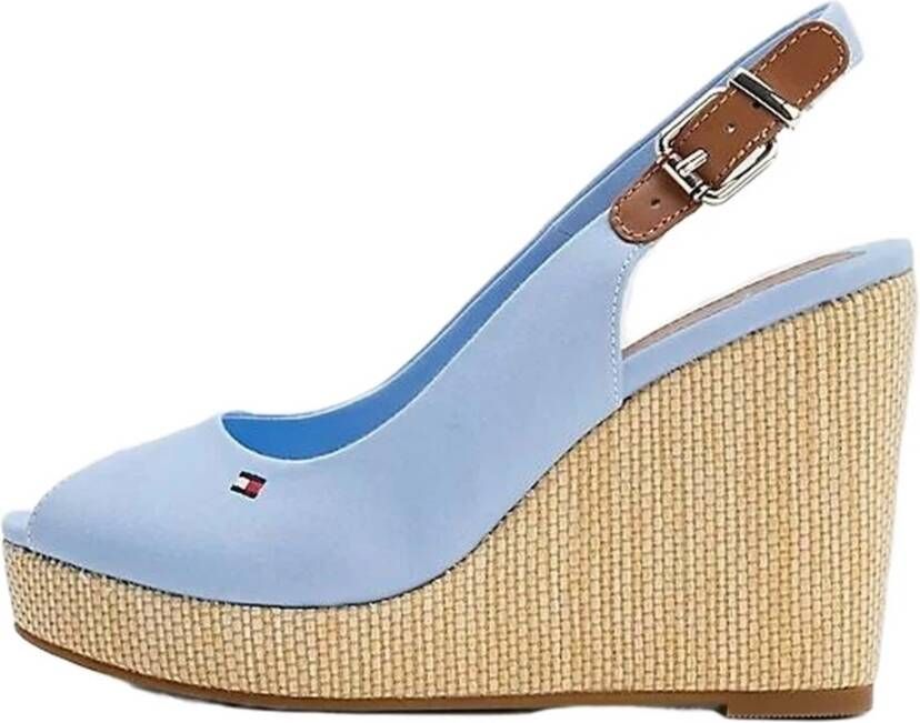 Tommy Hilfiger Iconic Elena Slingback hoge hak sandalen Blue Dames