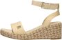 Tommy Hilfiger Kleurrijke Sleehak Satijnen Sandalen Beige Dames - Thumbnail 13