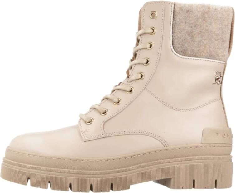 Tommy Hilfiger Lace-up Boots Beige Dames