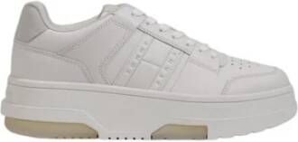 Tommy Hilfiger Lage Leren Sneaker Gray Dames