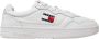 Tommy Hilfiger Lage leren sneakers met ademende gaatjes White Heren - Thumbnail 1