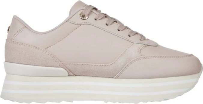 Tommy Hilfiger Lage Sneakers Beige Dames