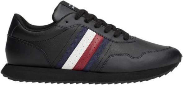 Tommy Hilfiger Plateausneakers RUNNER EVO LTH MIX ESS vrijetijdsschoen halfschoen veterschoen met zijstrepen