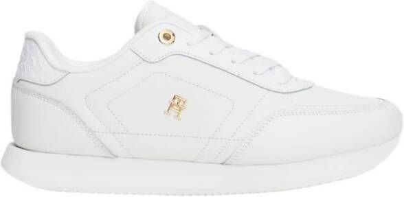 Tommy Hilfiger Plateausneakers ELEVATED ESSENT RUNNER MONOGRAM vrijetijdsschoen lage schoen veterschoen met th-monogram