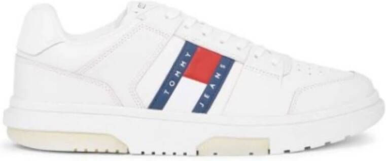 Tommy Hilfiger Leren Brooklyn Sneakers voor Heren White Heren