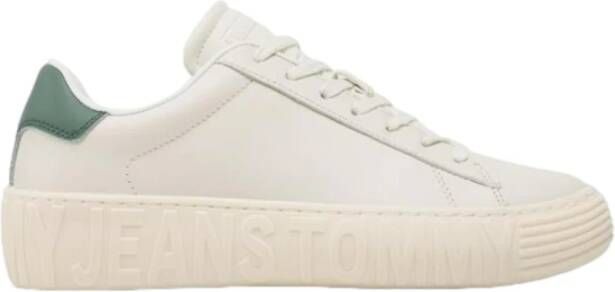 Tommy Jeans Stijlvolle Sneakers voor Mannen en Vrouwen White Heren