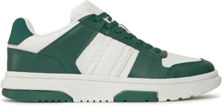 Tommy Hilfiger Leren Cupsole Sneakers voor Mannen Multicolor Heren