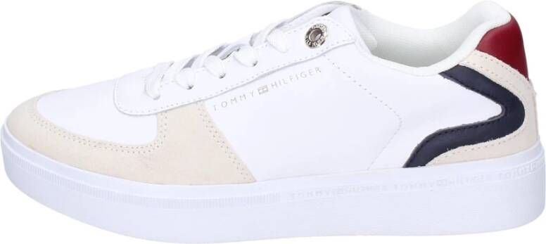 Tommy Hilfiger Leren Sneakers Stijlvolle Schoenen Multicolor