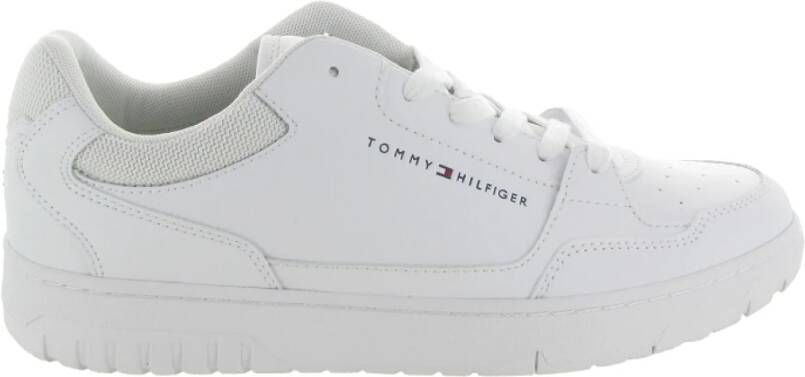 Tommy Hilfiger Leren Sneakers Lage Top Kern White Heren