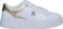 Tommy Hilfiger Polyester Vetersneaker Met Contrasterende Details En Sleehakzool - Thumbnail 3