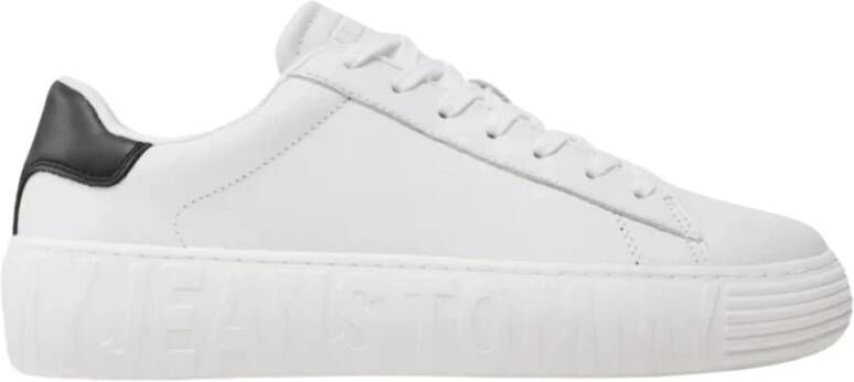 Tommy Jeans Stijlvolle Sneakers voor Mannen en Vrouwen White Heren