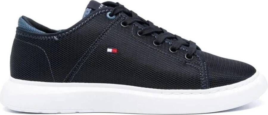 Tommy Hilfiger Blauwe Lichtgewicht Cupsole Sneakers Blue Heren